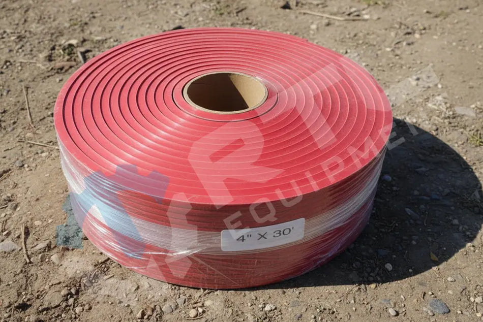 4’’ Linard Skirting 1197-4 MWR Red Rubber 30’ Roll - Skirting