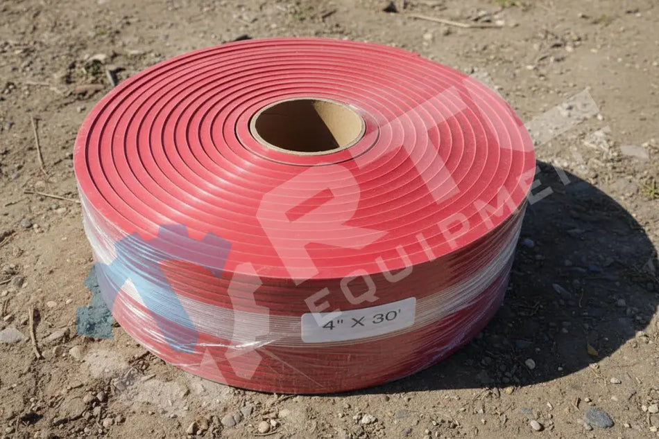 4’’ Linard Skirting 1197-4 MWR Red Rubber 30’ Roll - Skirting