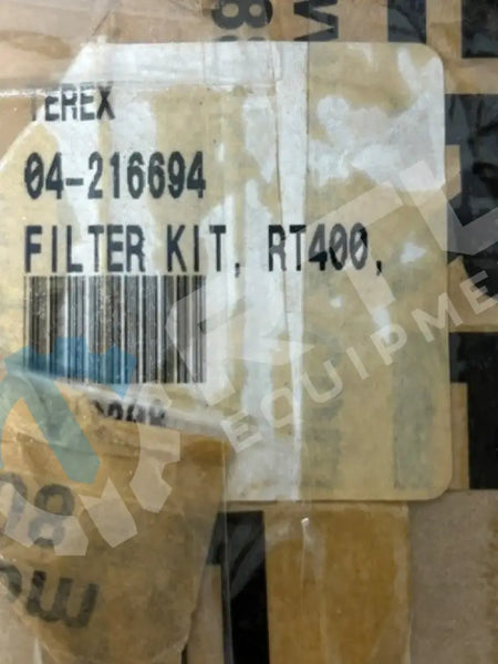 TEREX FILTER KIT RT400 CUMMINS | PN 04-216694